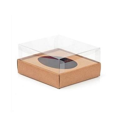 Imagem de Caixa Ovo de Colher  Meio Ovo de 100g 11x12x7cm  Kraft  5unidades  Ass