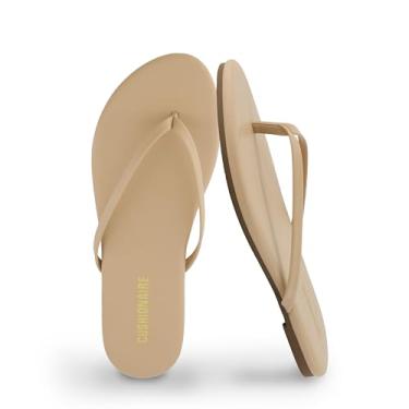 Imagem de CUSHIONAIRE Chinelos Minimalistas Femininos Cruise – Sandálias De Verão Ultraleves Com Sola Antiderrapante, Nude Suave 11