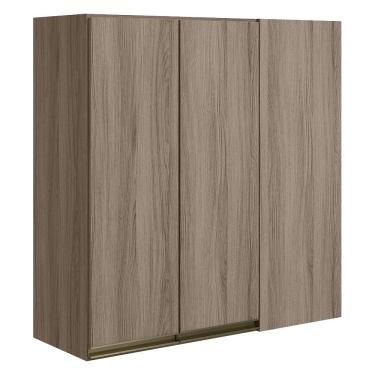 Imagem de Armario Canto Reto 2P MDF 86cm Kali 12043 Carvalho Toq Carvalho Toq Nicioli