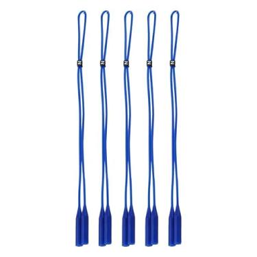 Imagem de harayaa Óculos cinta óculos cordão retentor silicone óculos de sol cordão cinta para correr viagens ao ar livre, azul escuro