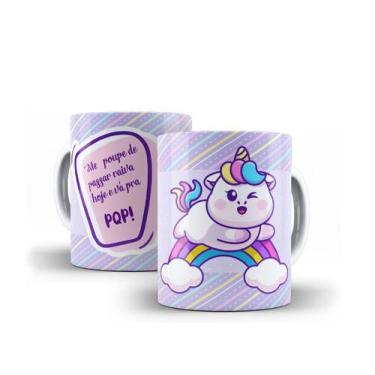 Imagem de Caneca Porcelana Divertida Unicórnio Presente Criativo 11 - Villa Cane