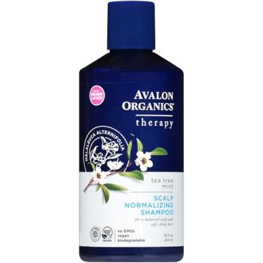Imagem de Organics Scalp Normalizing Tea Tree Mint Therapy Shampoo by Avalon Organics for Unisex - 14 oz Shamp
