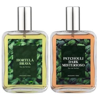 Imagem de Kit Perfume Masc. Hortelã Brava E Patchouli Misterioso 100Ml - Essênci