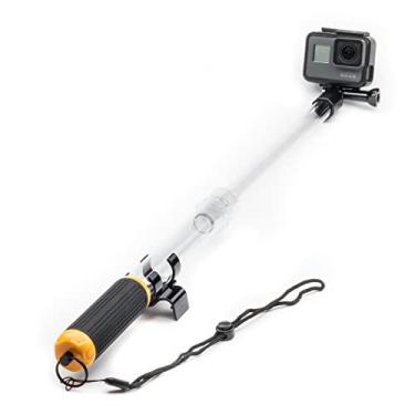 Imagem de Digicharge Bastão de selfie extensível flutuante para câmera de ação GoPro Hero13 Hero12 Hero11 Hero10 Max/DJI Osmo Action 5 4 3 / Hero 13 12 11 Mini 10 9 Boia telescópica à prova d'água com alça de