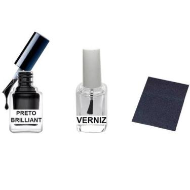 Imagem de Tinta Retoque Tira Risco Carro Dodge Preto Brilliant Perola - Jhow Ade