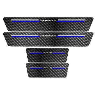 Imagem de Kit Soleira Protetora Porta Premium Blue Carbono - Fusion - Jhow Adesi