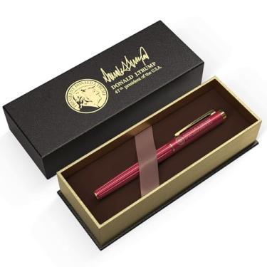 Imagem de Caneta esferográfica de laca preta luxuosa com acabamento em ouro 24K - Canetas de escrita de tinta líquida lisa para escritórios executivos, melhores presentes de formatura para homens e mulheres