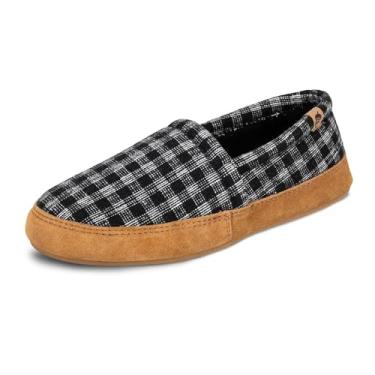 Imagem de Acorn Moc Pantufas Moc, Moc Masculino, Preto xadrez, 14-15