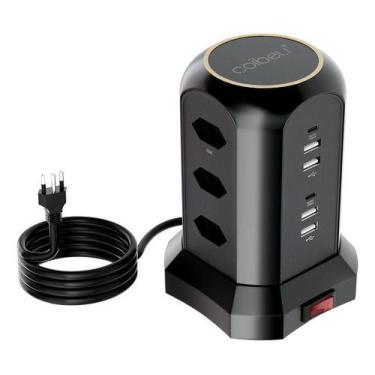 Imagem de Tomadas Extensão De Torre Coibeu 9 Tomadas 4 Usb 2 Type-c