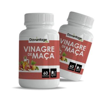 Imagem de 2 Potes Vinagre de Maça 500mg 120 cápsulas - Davantage Lab