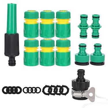 Imagem de 24pcs Conjunto de mangueira Conjunto de ajuste de jardim Carro de irrigação para lavagem G1/2 Kit de pulverizador de água de alta qualidade Material plástico de plástico à prova