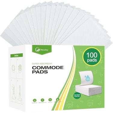 Imagem de Moodooy forros de comadres superabsorventes, contagem de grau médico 100, almofadas de cabeceira, gel absorvente para reduzir o odor, para forros de cômoda de cabeceira descartáveis, cadeira
