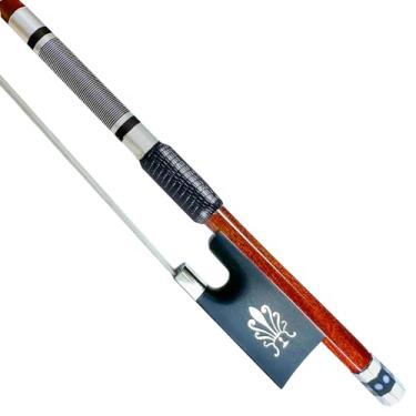 Imagem de WinsterBow Arco De Violino Com Núcleo Fibra Carbono E Pele Madeira Híbrida Folheada, Nível Mestre, Crina Cavalo Natural (Modelo 330V 4/4)