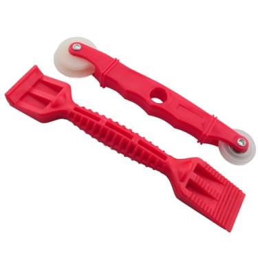 Imagem de YHXiXi 2 peças de haste de ajuste de vedação de borracha vermelha, ferramenta universal de instalação de tela de porta e janela de alumínio