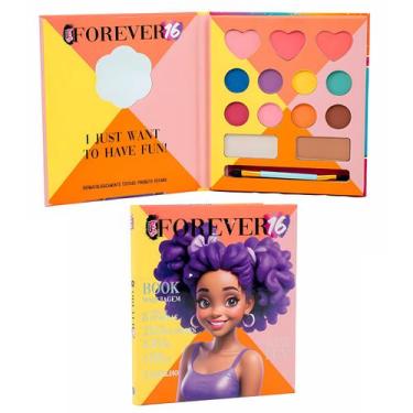 Imagem de Makebrinq Caixa Forever Basic Paleta De Maquiagem Infantil Com Espelho