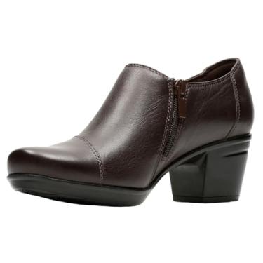 Imagem de Clarks Mocassim feminino Emslie Warren sem cadarço, Camurça de cogumelo, 39