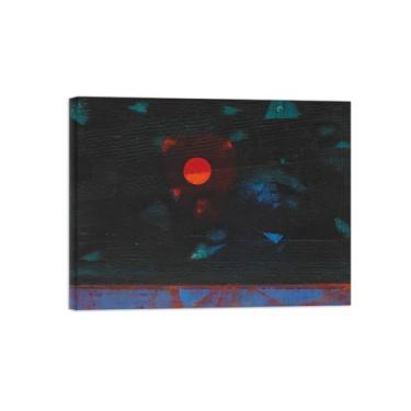 Imagem de Abstrato lona wall art pinturas famosas-Untitled 9-Pôster e impressões para decoração casa pronta para pendurar 20x25cm8x10in Tela Embrulhada