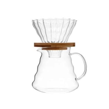 Imagem de Conjunto Para Café Jarra e Suporte Coador Vidro 600ml