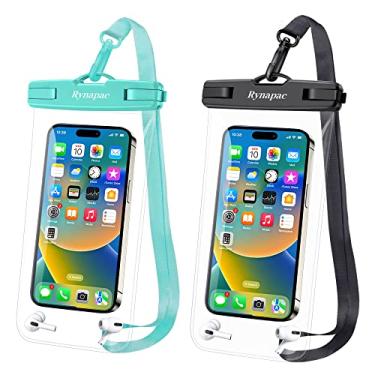 Imagem de Bolsa de telefone à prova d'água – Capa de celular grande à prova d'água de 21,5 cm para viagens na praia, bolsa de telefone à prova d'água com cordão para iPhone 15 Pro Max Galaxy S23 Ultra, cruise Essentials