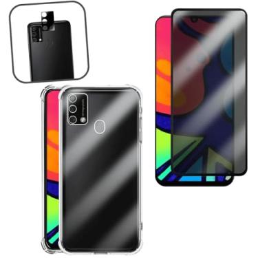 Imagem de Kit Capa Anti Impacto, Película Privacidade 3D e Protetor de Lente para Samsung Galaxy M21S, Transparente