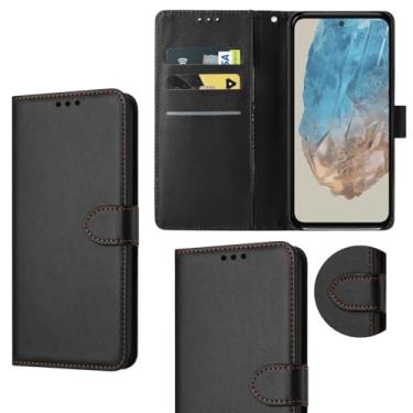 Imagem de Capa Carteira para Samsung Galaxy M35, Flip Cover com Fechamento Magnético, Compartimentos para Cartões, Couro Sintético, Preto