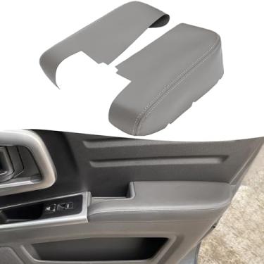 Imagem de KBH Capa de apoio de braço para painel frontal para Honda Ridgeline 2006-2014, estofamento de couro PU, antiarranhões, cinza