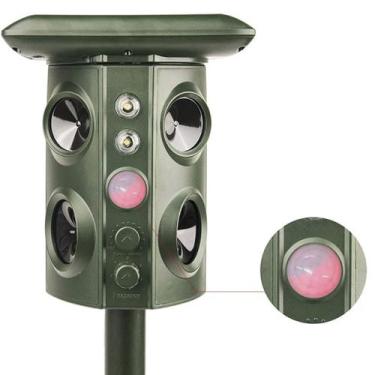 Imagem de Repelente Solar Ultrassonico Sensor Proximidade Espanta Bichos Escorpi