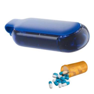 Imagem de Porta Remedio Comprimido Capsula Pilula Compartimento Estojo Divisoria