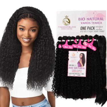 Imagem de Miss C Freedom Cabelo Cacheado Super Natural 380 Gramas - bbless, Pret