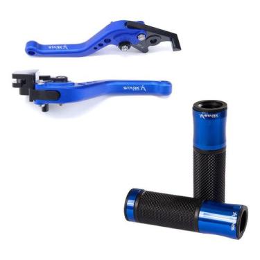 Imagem de Manete Manopla Esportivo Cb Cbr 600 Hornet Cbr900rr Nc - NoBrand, Azul