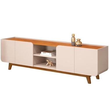 Imagem de Rack Para Sala De Estar Tv 75 Pol Cine D05 Off White Freijó