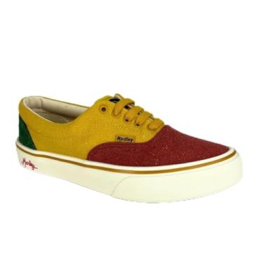 Imagem de Tênis Redley Confort Multicolor Bob Marley Vermelho, Amarelo e Verde