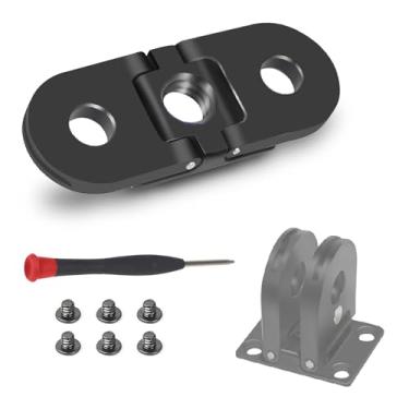 Imagem de Sruim Dedos dobráveis de substituição para Gopro HERO12/11/10/9/8 Preto/MAX Suporte adaptador magnético com porta de conexão de tripé de 1/4 para acessório GoPro