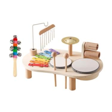 Imagem de Almencla Conjunto Musical de Percussão com Xilofone e Tambor para Idades de 3 a 6 Anos