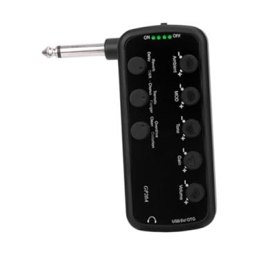 Imagem de Kokiya Amplificador de fone de ouvido para guitarra elétrica, recarregável por USB, com 3 efeitos integrados para uso doméstico