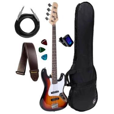 Imagem de Baixo Winner 4 Cordas Jazz Bass Wjb + Kit (SUNBURST)