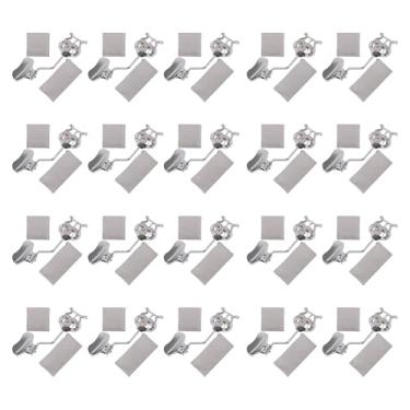 Imagem de Yibuy 20 peças de clipe de partitura de trompete com clipe de partitura de lira, suporte de grampo de metal para trompete/clipe de música de palma