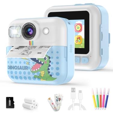 Imagem de BOFIDAR Câmera Infantil, Câmera Para Crianças, Brinquedos De Impressão Instantânea, Câmera Para Crianças 1080P Para Impressão, Câmera Para Selfies, Presentes De Aniversário De Natal Para Meninas E M