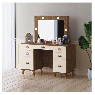 Imagem de Penteadeira Camarim New Seul Ambiente Malbec Off White - Luapa