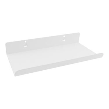 Imagem de Rannb Prateleira Pegboard serve para prateleiras de placa de estacas resistentes de 3/8 para organização, acessórios de quadro de metal para oficina de artesanato, escritório e casa, branca, 22 cm de