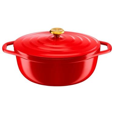 Imagem de Caçarola Oval Air Alumínio Fundido 30cm Vermelha - Tefal