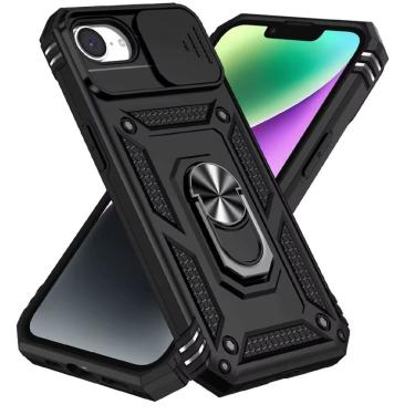 Imagem de Capa Capinha Armadura C/ Proteção da Camera Suporte Anel 360 Para Ipphone 16E