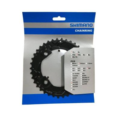 Imagem de Engrenagem Coroa Shimano Deore Fc M615 38d 2x10 Bcd 104mm