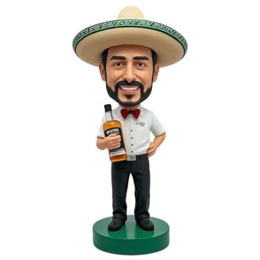 Imagem de Estilo mexicano personalizado com garrafa, feito de foto, presente exclusivo para fãs de cultura, perfeito para namorado, pai, irmão, aniversário e detalhes em casa