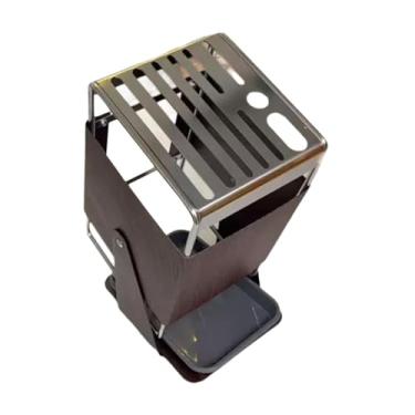 Imagem de Ｂｅｓｇａ de facas, vários compartimentos, fácil de limpar, suporte de armazenamento de aço inoxidável, escorredor de pratos, suporte para facas de, Grão de Madeira