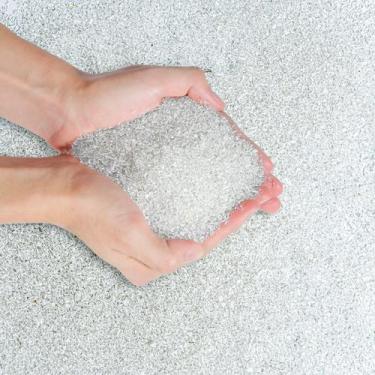 Imagem de Pedras decorativas de lascas de vidro T4U Crushed Crystal Quartz 900g