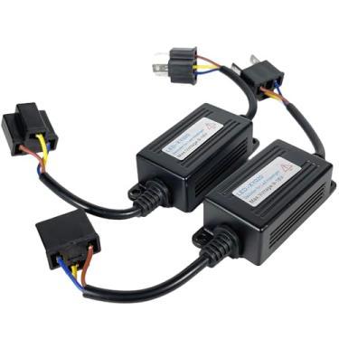 Imagem de SOCAL-LED 2x H4 9003 LED Decodificador Atualizado Forte Canbus Código de Erro Aviso Cancelador Adaptador de Relé Anti Cintilação