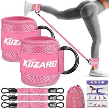 Imagem de Bandas de resistência do tornozelo KUZARO para mulheres que se exercit
