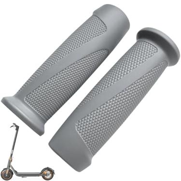Imagem de 1 par de capa de guidão para scooter elétrico Segway Ninebot F20/F25/F30 plus/F40/D18/D28 skate dobrável série F cinza alça de guidão acessórios originais de substituição