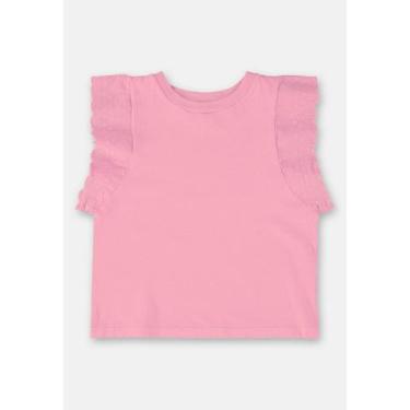 Imagem de Blusa Infantil Básica em Meia Malha Up Baby, Rosa, 2